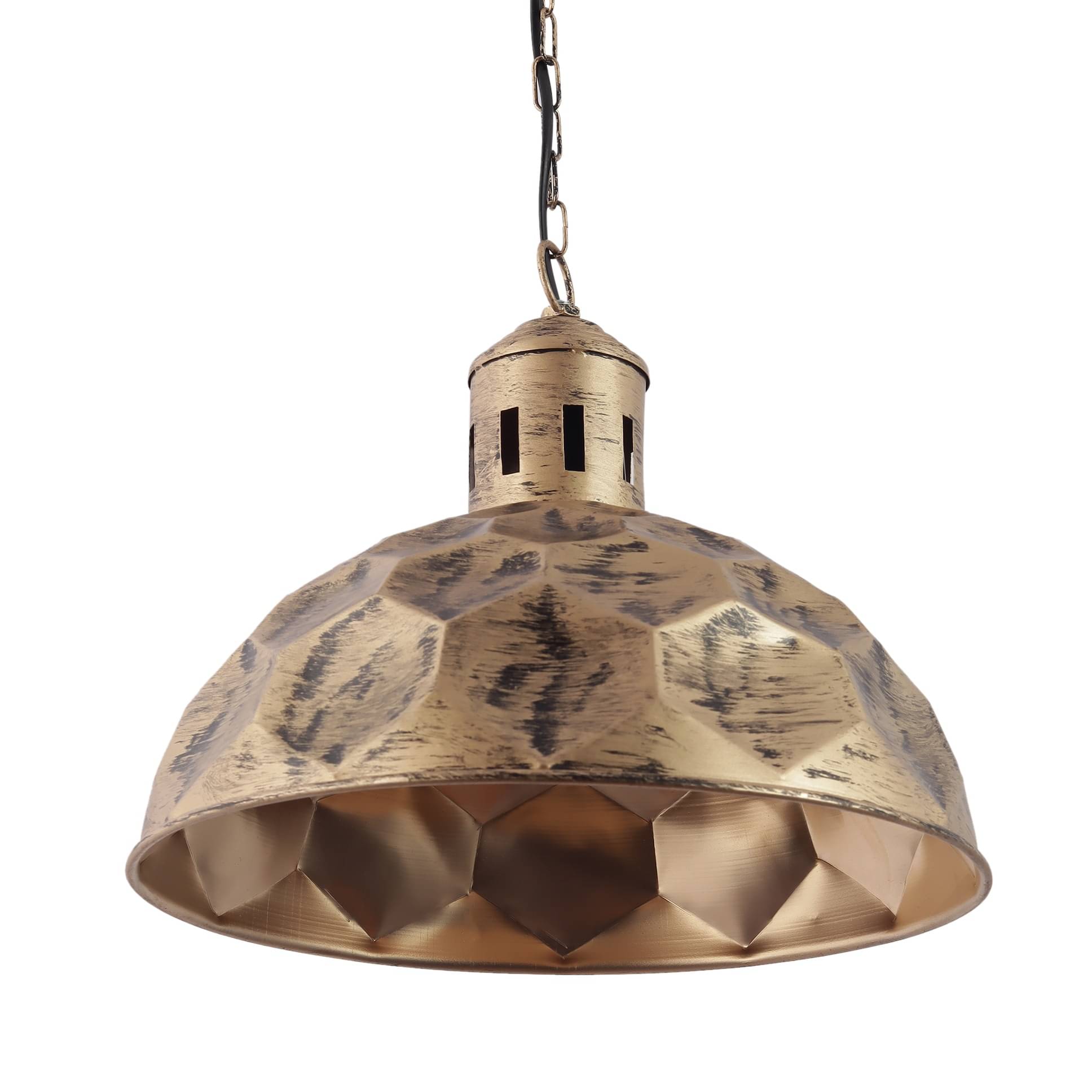 Gold Metal Single Hanging Lights- KATORA-HL-AB - without Bulb