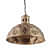 Gold Metal Single Hanging Lights- KATORA-HL-AB - without Bulb - bottom_view