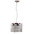 Brown Wood 12inch 3 Light Chandelier- without Bulb - left_view