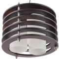 Brown Wood 12inch 3 Light Chandelier- without Bulb - bottom_view