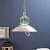 Apollo White Metal Hanging Light  - without Bulb - front_view