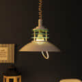 Apollo White Metal Hanging Light  - without Bulb - rear_view