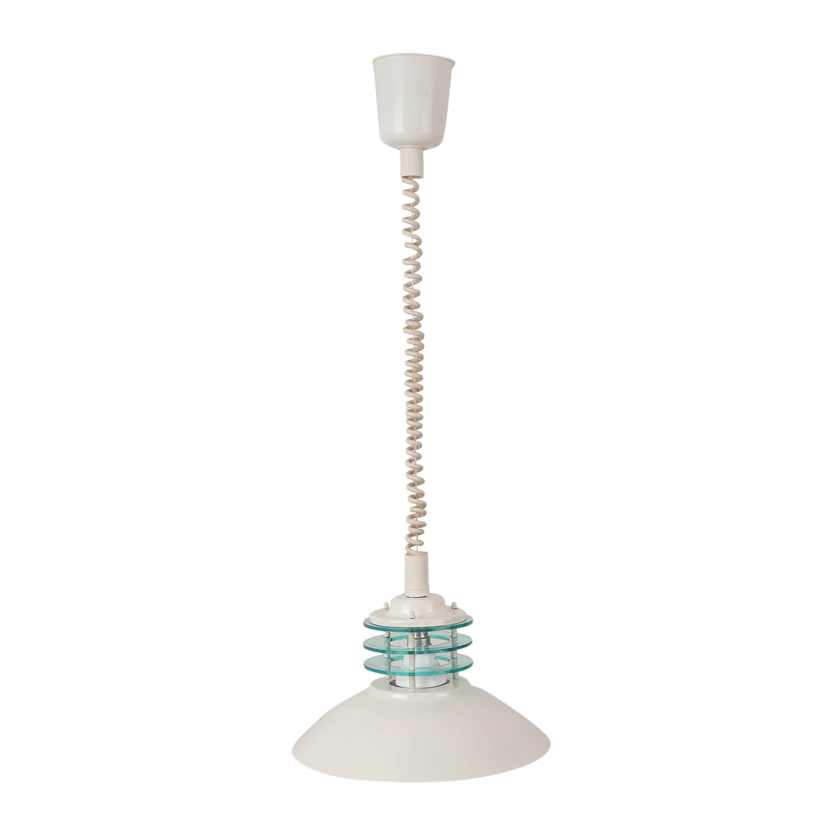 Apollo White Metal Hanging Light  - without Bulb - left_view