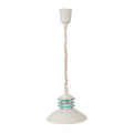 Apollo White Metal Hanging Light  - without Bulb - left_view