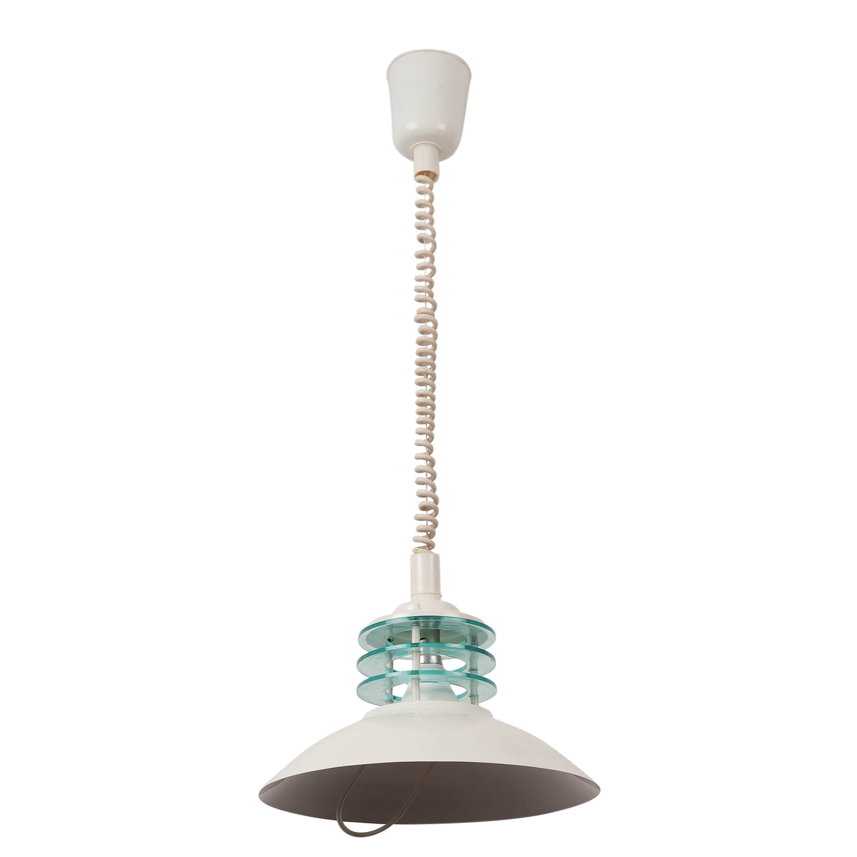 Apollo White Metal Hanging Light  - without Bulb - right_view
