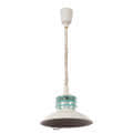 Apollo White Metal Hanging Light  - without Bulb - right_view
