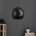 Black Gold Metal Hanging Light Without Bulb - top_view