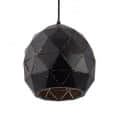 Black Gold Metal Hanging Light Without Bulb - left_view