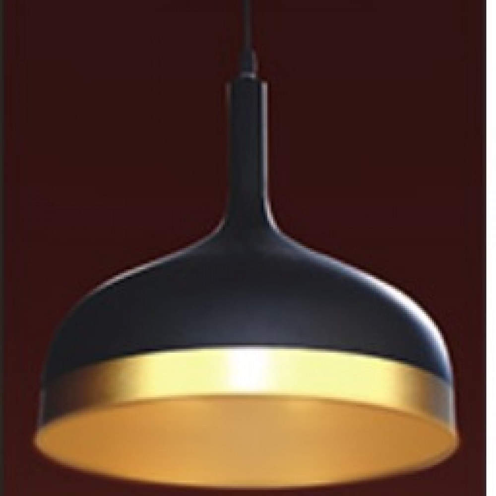 Indoor Hanging Light (Matt Black & Gold) E27 Holder ( Without Lamp ) - photo