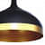 Indoor Hanging Light (Matt Black & Gold) E27 Holder ( Without Lamp ) - rear_view
