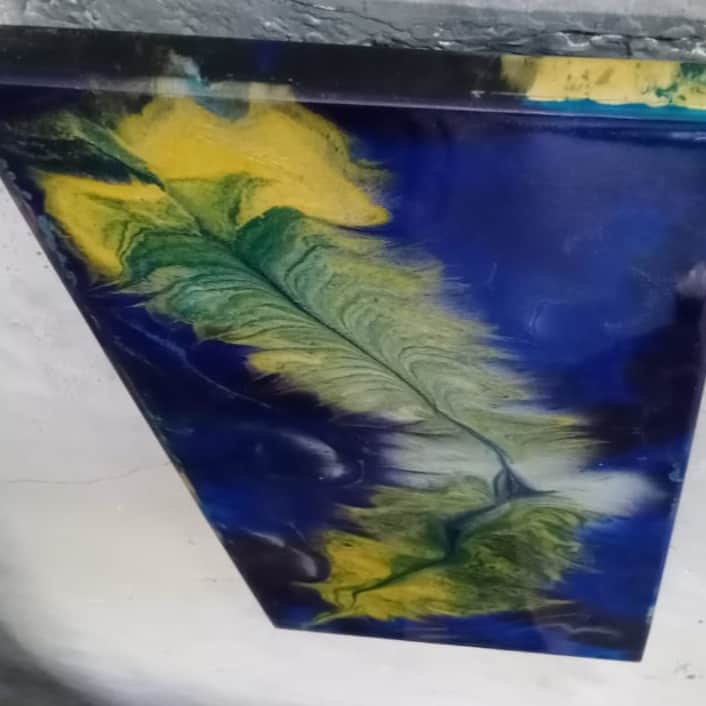 Epoxy Resin Wall Art (9 x 20 Inch) - top_view