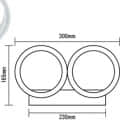 24 W Indoor LED Wall Lamp - bottom_view