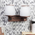 Wooden Metal Wall Light- 2020-2W - without Bulb - top_view