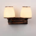 Wooden Metal Wall Light- 2020-2W - without Bulb - left_view