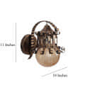 Brass Metal Wall Light- 851-1W - without Bulb - rear_view