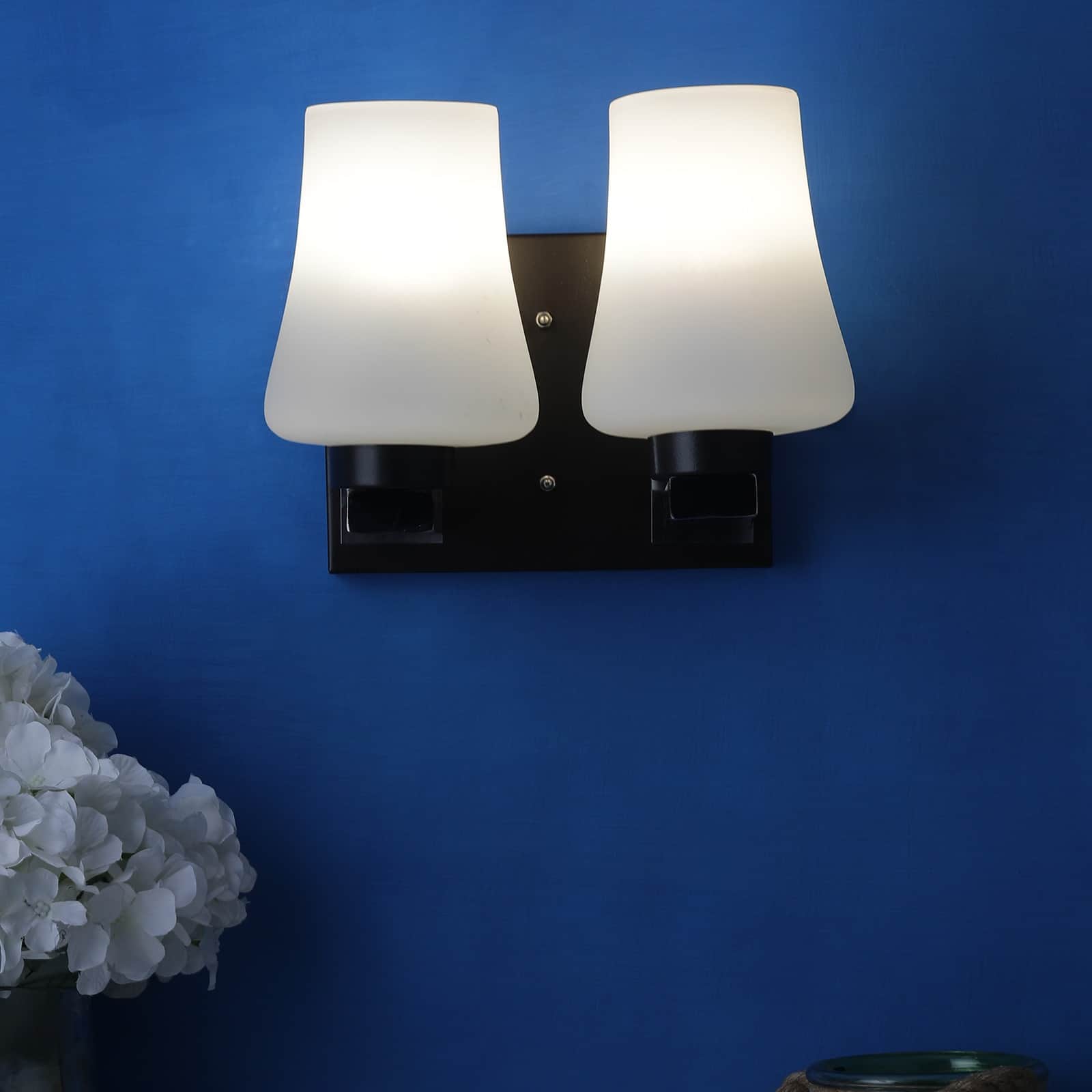 Brown Metal Wall Light -  without Bulb - front_view