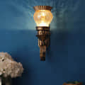 Gold Metal Wall Light - without Bulb - left_view