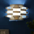 White Metal Wall Light - without Bulb - front_view