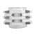 White Metal Wall Light - without Bulb - top_view
