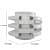 White Metal Wall Light - without Bulb - rear_view