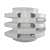 White Metal Wall Light - without Bulb - left_view