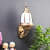 Antique Brass Metal Outdoor Wall Light -without Bulb - top_view