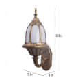 Antique Brass Metal Outdoor Wall Light -without Bulb - right_view