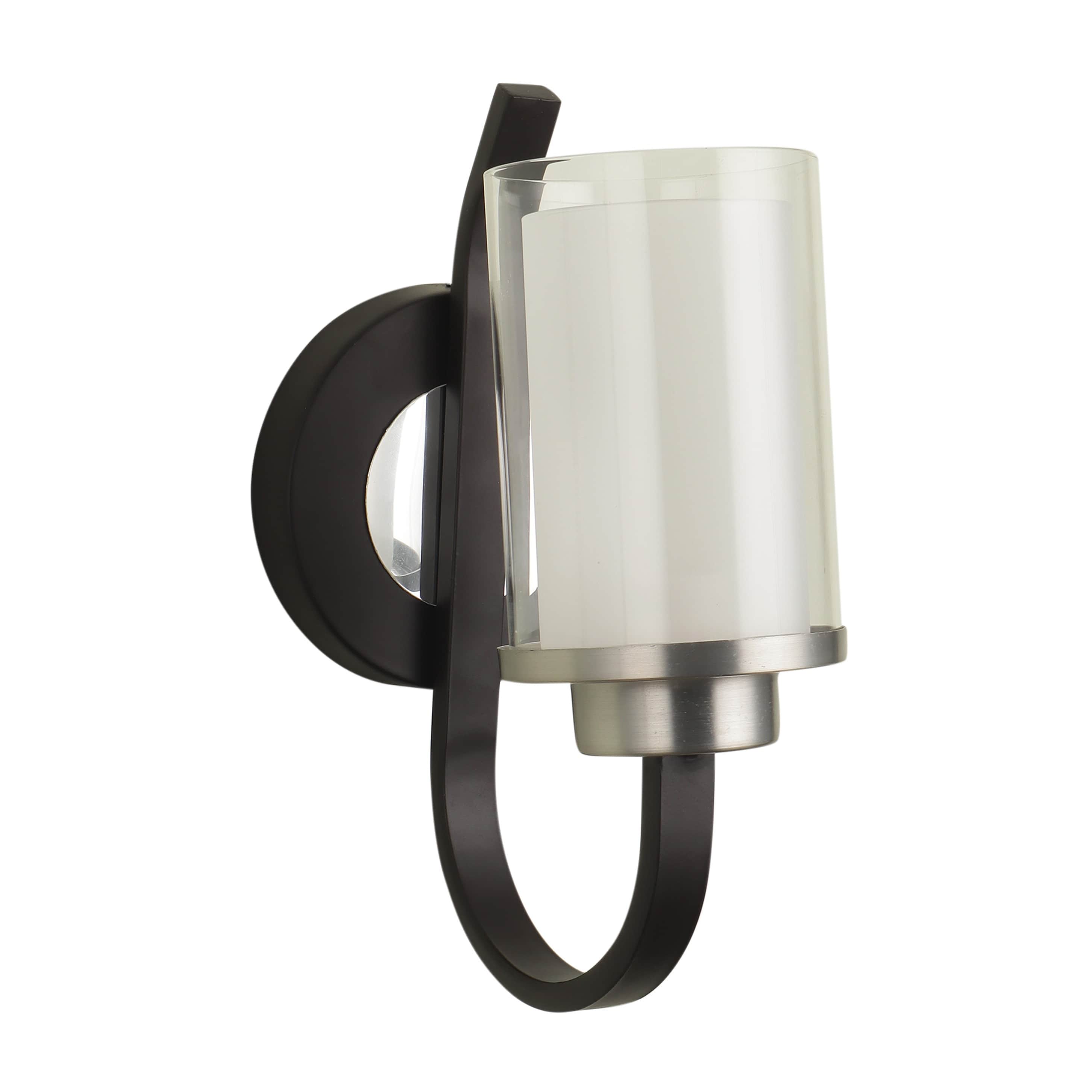 Black Glass Wall Sconces-  without Bulb - front_view