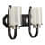 Black Glass Wall Sconces - without Blub - photo