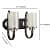 Black Glass Wall Sconces - without Blub - top_view