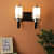 Black Glass Wall Sconces - without Blub - rear_view