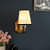 Gold Fabric Wall Sconces - front_view