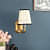 Gold Fabric Wall Sconces - top_view