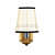 Gold Fabric Wall Sconces - left_view