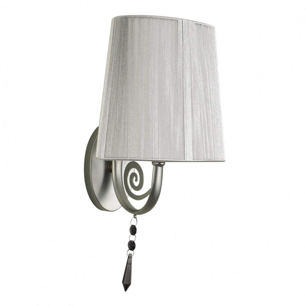 White Silver Fabric Wall Lights - S-125-1W - without Bulb - photo