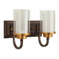 Brown Glass Wall Sconces - S-178-2W - without Bulb - photo