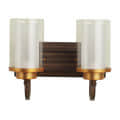 Brown Glass Wall Sconces - S-178-2W - without Bulb - top_view