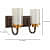 Brown Glass Wall Sconces - S-178-2W - without Bulb - rear_view