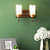 Brown Glass Wall Sconces - S-178-2W - without Bulb - left_view