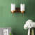 Brown Glass Wall Sconces - S-178-2W - without Bulb - right_view