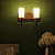Brown Glass Wall Sconces - S-178-2W - without Bulb - bottom_view