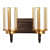 Brown Glass Wall Sconces - S-178A-2W - without Bulb - front_view