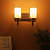 Brown Glass Wall Sconces - S-178A-2W - without Bulb - right_view