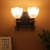 Black Glass Metal Wall Sconces  S-210-2W - without Bulb - right_view