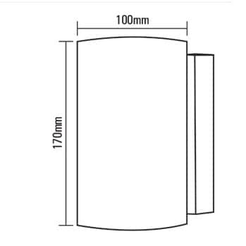Aether Indoor White LED Wall Light 7W LWL114-1 - bottom_view