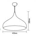 Indoor Hanging Light Warm White LHL201 - bottom_view