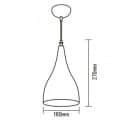 Indoor Hanging Light Lamp LSL208 - bottom_view