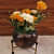 Small Metal Flower Stand Planter - rear_view
