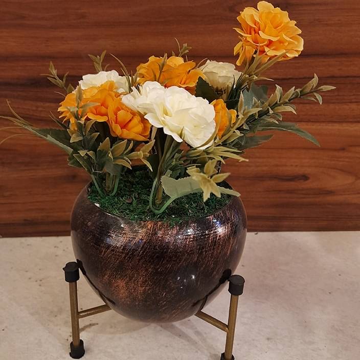 Small Metal Flower Stand Planter