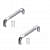 Stainless Steel Chrome Finish Oval D Drawer/Cabinet Handles (4 Inch) - top_view